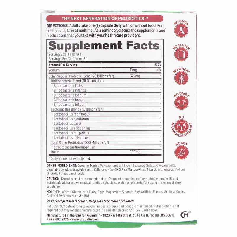 Colon Support Colon Support Probiotic, Probulin – Professional Supplement Center