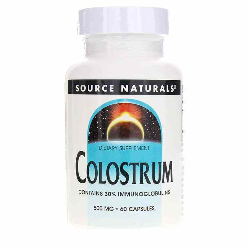 Colostrum 500 Mg, 60 Capsules, by Source Naturals