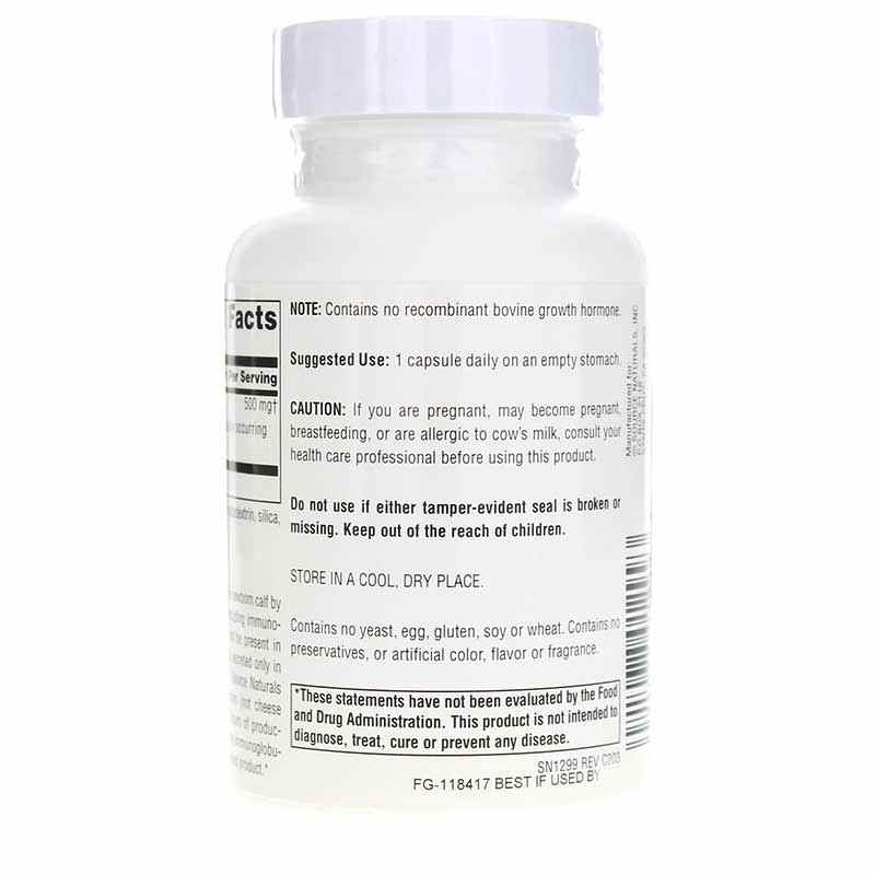 Colostrum 500 Mg, 60 Capsules, by Source Naturals, image #3