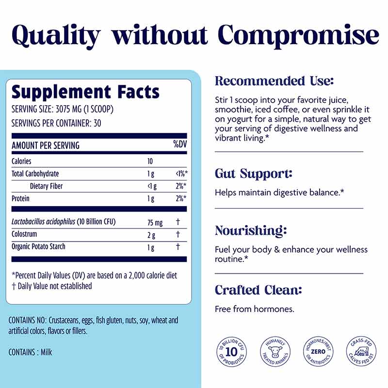 Colostrum + Probiotics, by Enzymedica, image #2