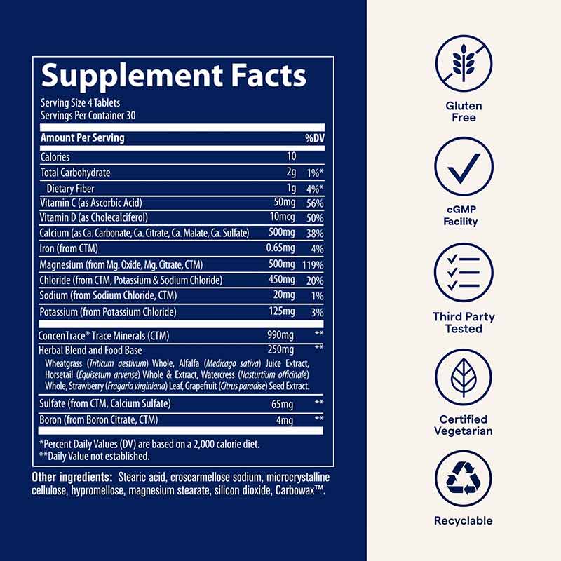 Complete Calcium & Magnesium 1:1, by Trace Minerals Research, image #2