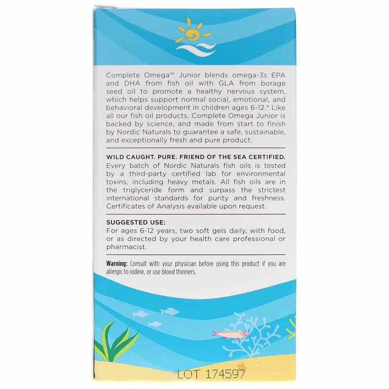 Complete Omega Junior, 90 Softgels, by Nordic Naturals, image #3