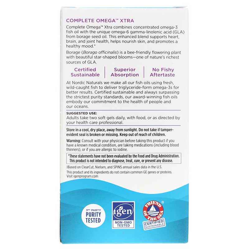 Complete Omega Xtra, by Nordic Naturals, image #3