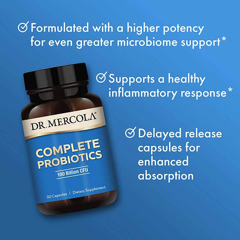 Complete Probiotics 100 Billion CFU, 30 Capsules, by Dr. Mercola, image #4