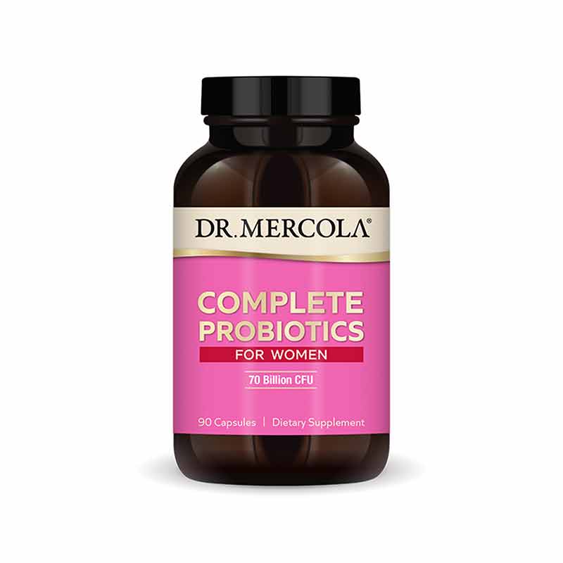 Complete Probiotics for Women 70 Billion CFU, 90 Capsules, by Dr. Mercola