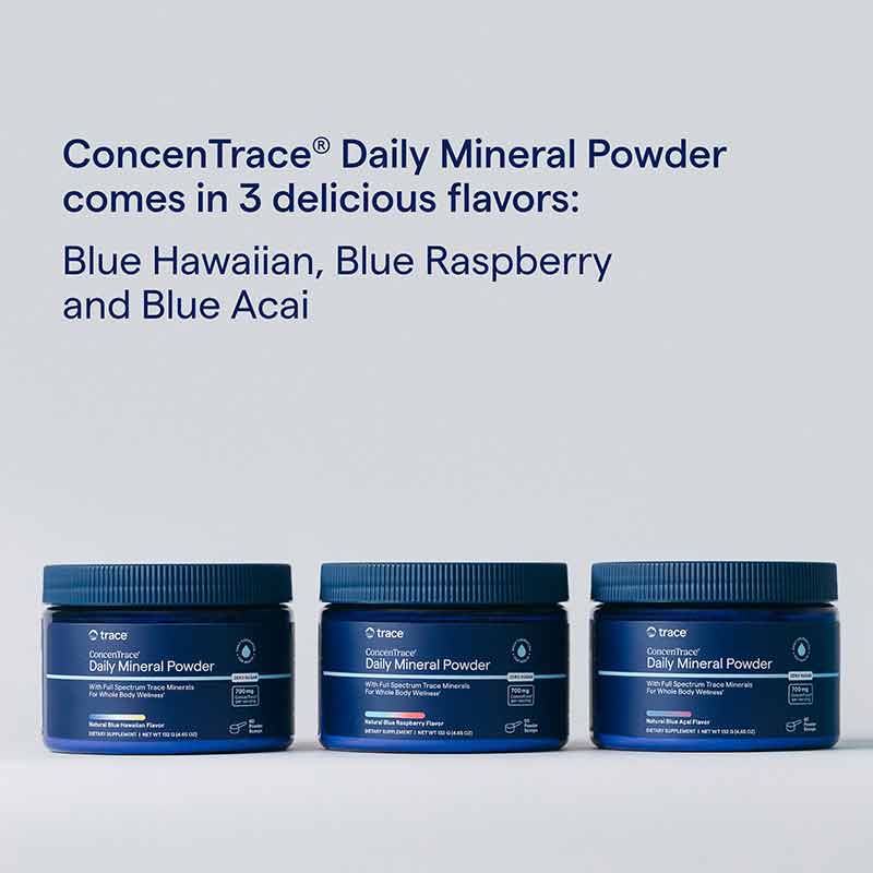 ConcenTrace Daily Mineral Powder, Blue Acai, 12 Oz, by Trace Minerals Research, image #6