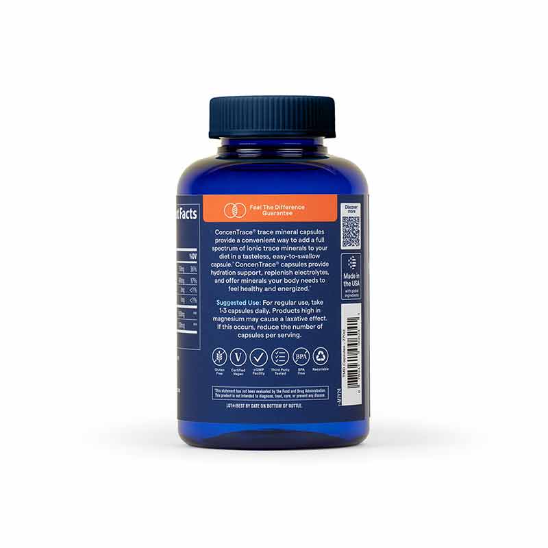 ConcenTrace Trace Mineral Capsules, 270 Capsules, by Trace Minerals Research, image #2