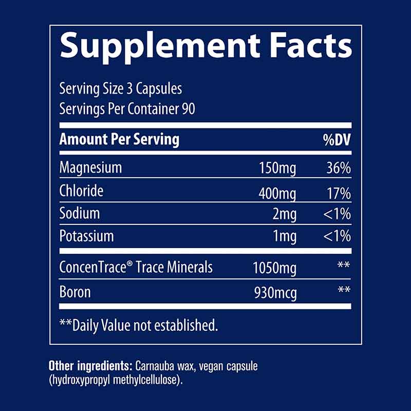 ConcenTrace Trace Mineral Capsules, 270 Capsules, by Trace Minerals Research, image #3