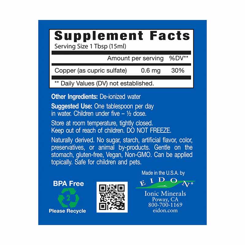 Copper, by Eidon Ionic Minerals, image #2