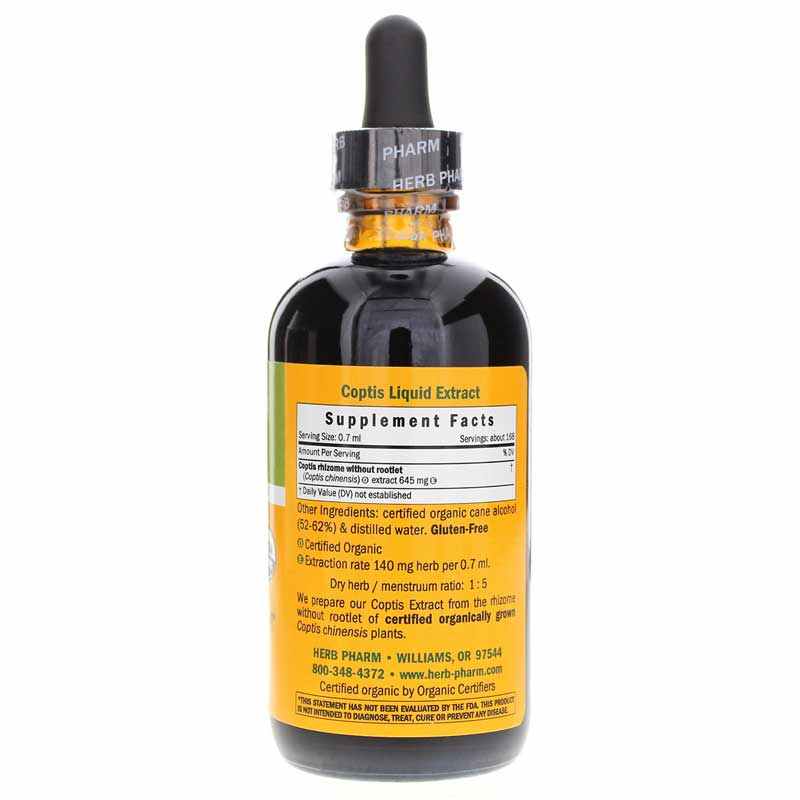 Coptis Extract, 4 Oz, by Herb Pharm, image #2