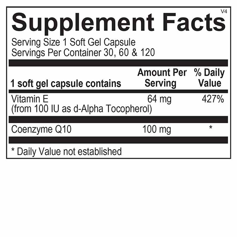 CoQ-10 100 Mg, 60 Softgels, by Ortho Molecular, image #2