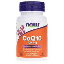 CoQ10 100 Mg Softgels, 50 Softgels, by NOW Foods