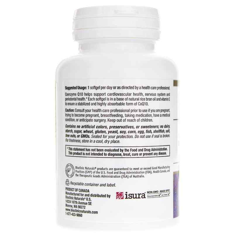 CoQ10 200 Mg, 60 Softgels, by Bioclinic Naturals, image #3