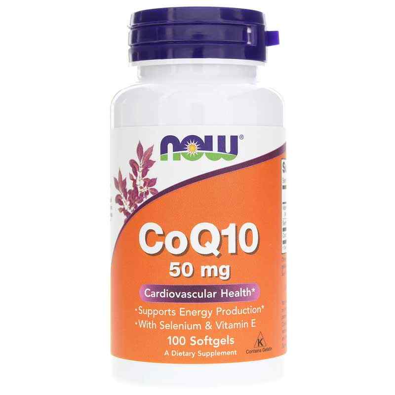 CoQ10 50 Mg, 100 Softgels, by NOW Foods