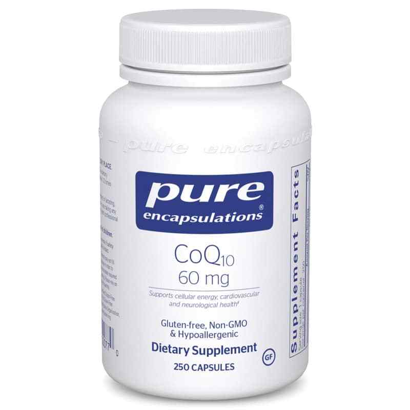 CoQ10 60 Mg, 250 Capsules, by Pure Encapsulations
