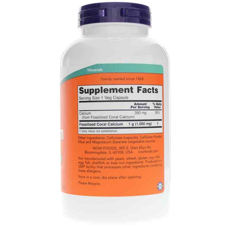 Coral Calcium 1000 Mg, 250 Veg Capsules, by NOW Foods, image #2