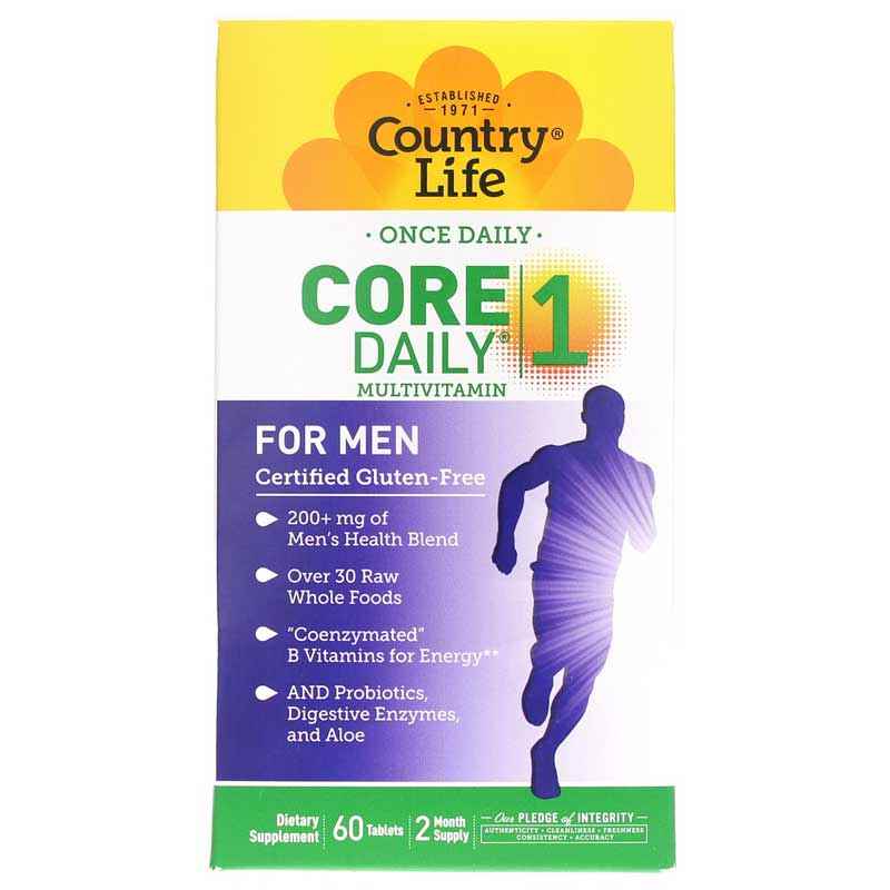 Core Daily 1 For Men, 60 Tablets, by Country Life