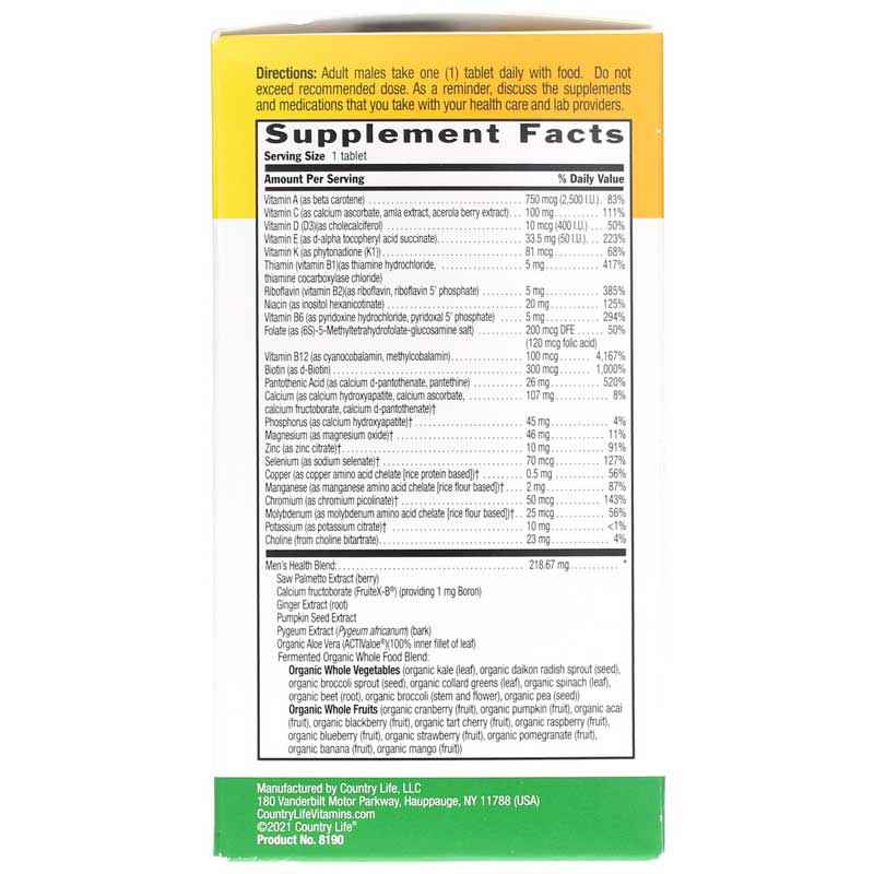 Core Daily 1 For Men, 60 Tablets, by Country Life, image #2