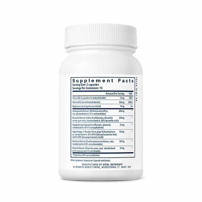 Cortisol Balance, 30 Capsules, by Vital Nutrients, image #3