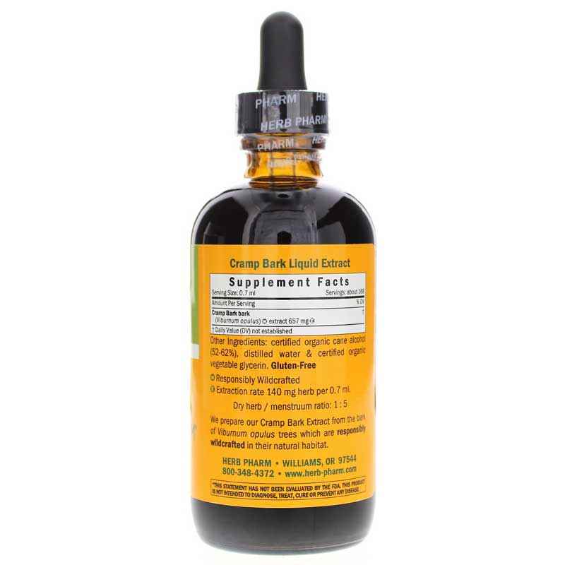 Cramp Bark Extract, 4 Oz, by Herb Pharm, image #2