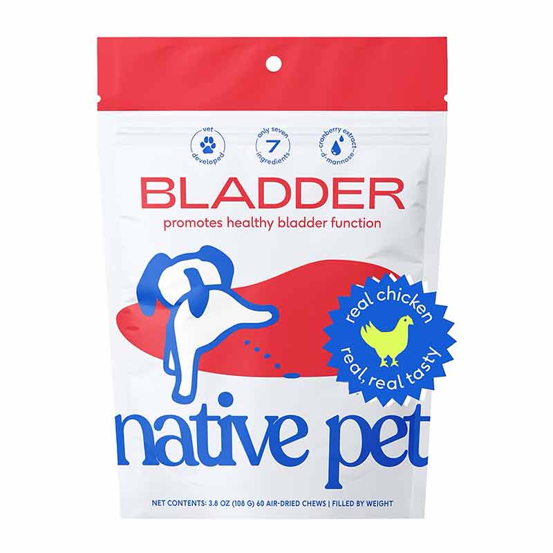Cranberry Bladder Chews, Kidney & Urinary Supplement For Dog, 60 Chews, by Native Pet