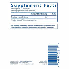 Creatine, 11.1 Oz, by Pure Encapsulations, image #2