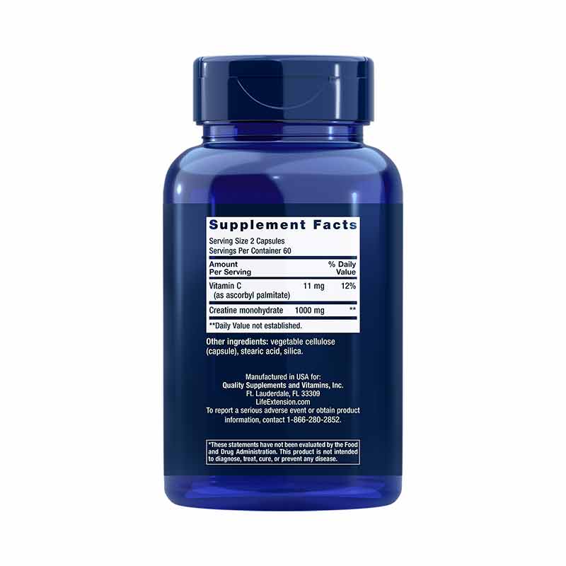 Creatine Capsules, by Life Extension, image #2