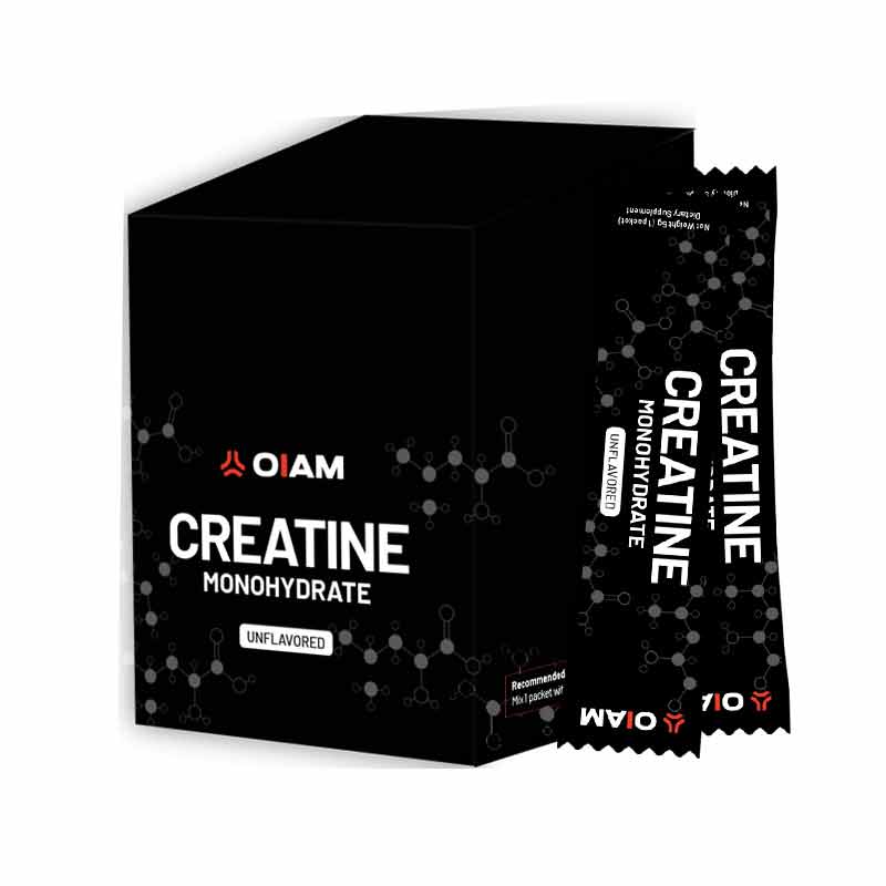 Creatine Monohydrate Stick 45 Pack, Unflavored, 45 packets, by OIAM Performance, image #2