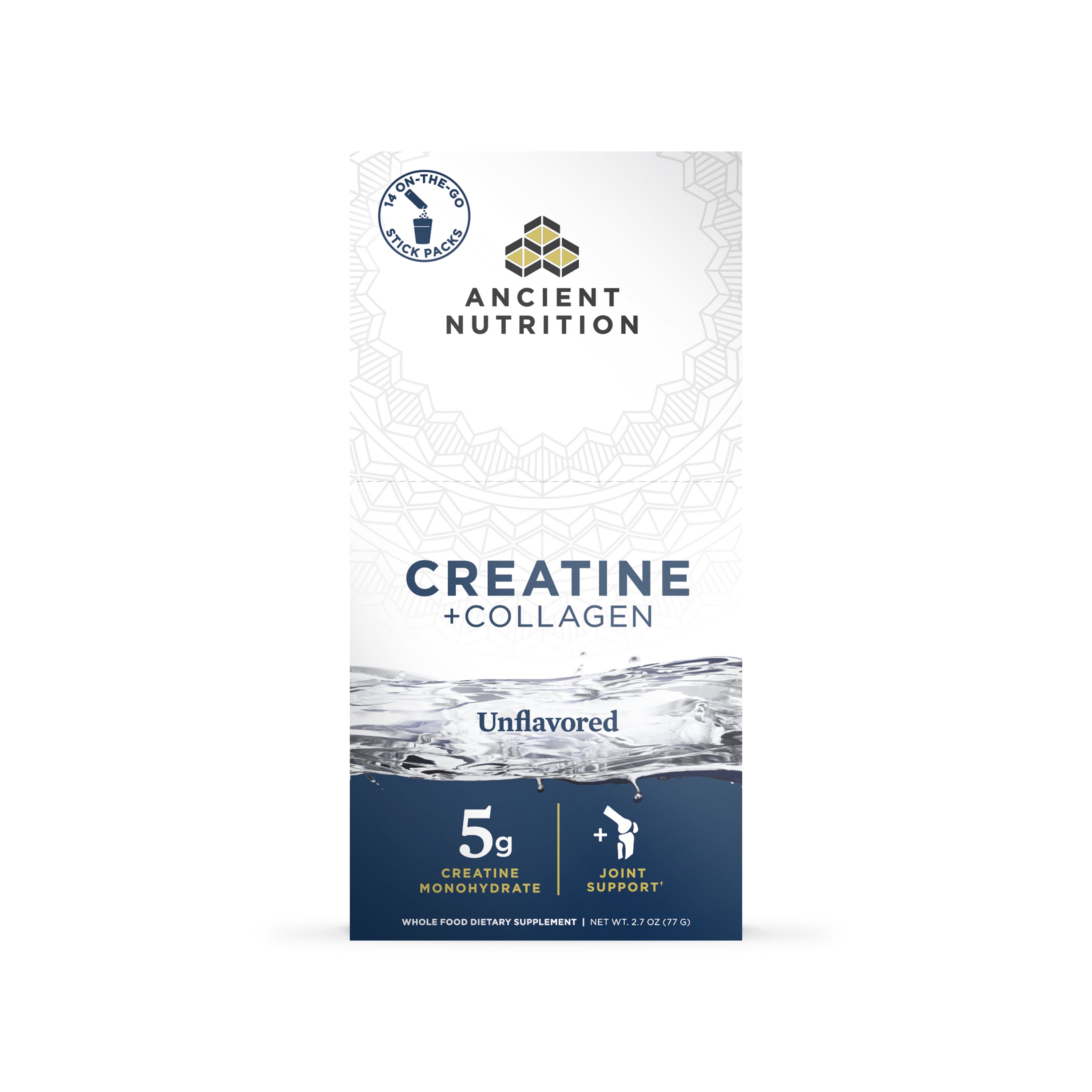 Creatine Plus Collagen Stick Packs, by Ancient Nutrition
