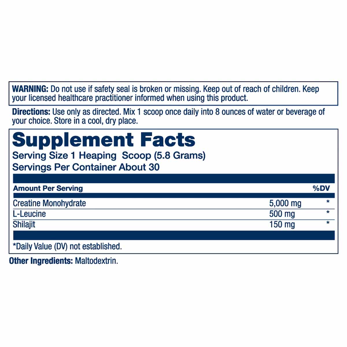 Creatine With Shilajit, by Solaray