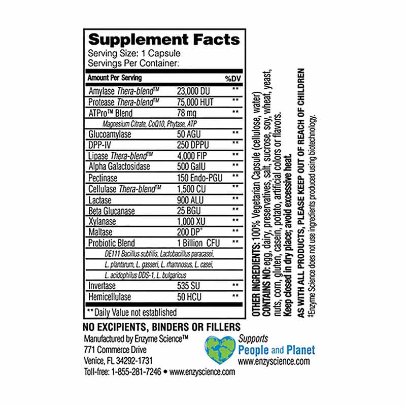 Critical Digestion, 90 Capsules, by Enzyme Science, image #2