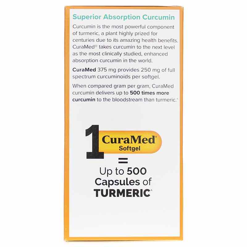 CuraMed 375 Mg, 120 Softgels, by Terry Naturally, image #4