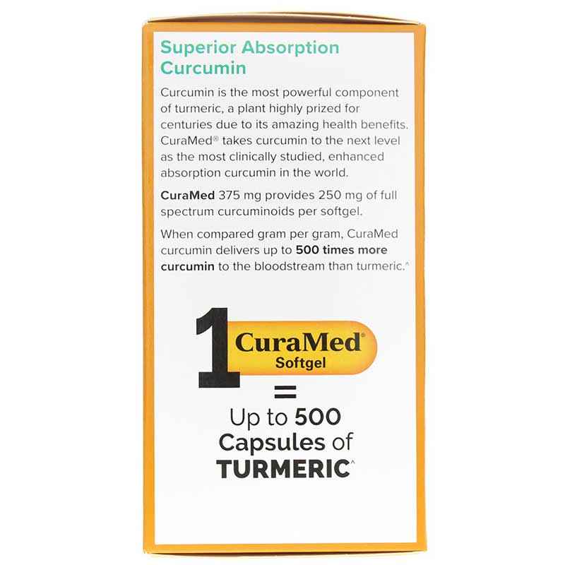 CuraMed 375 Mg, 60 Softgels, by Terry Naturally, image #4