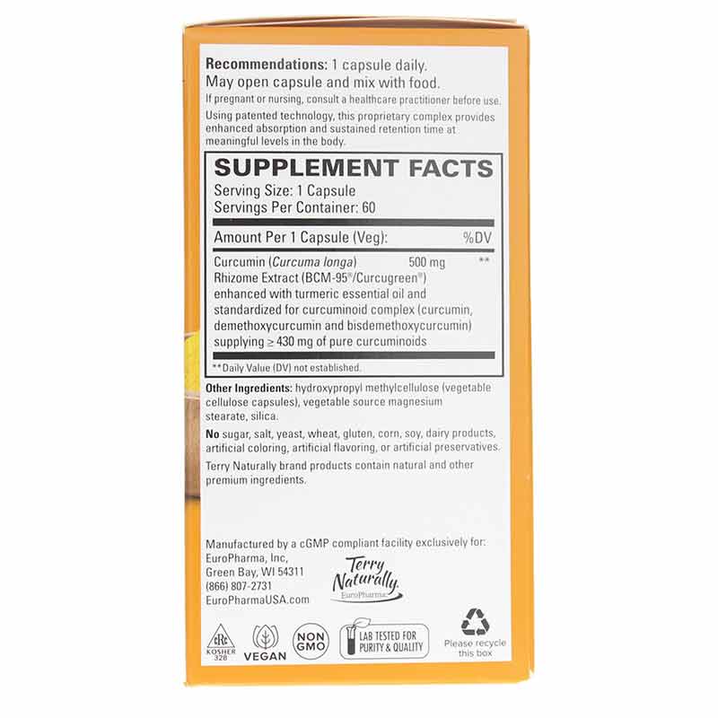 CuraMed 500 Mg Vegan, by Terry Naturally, image #2