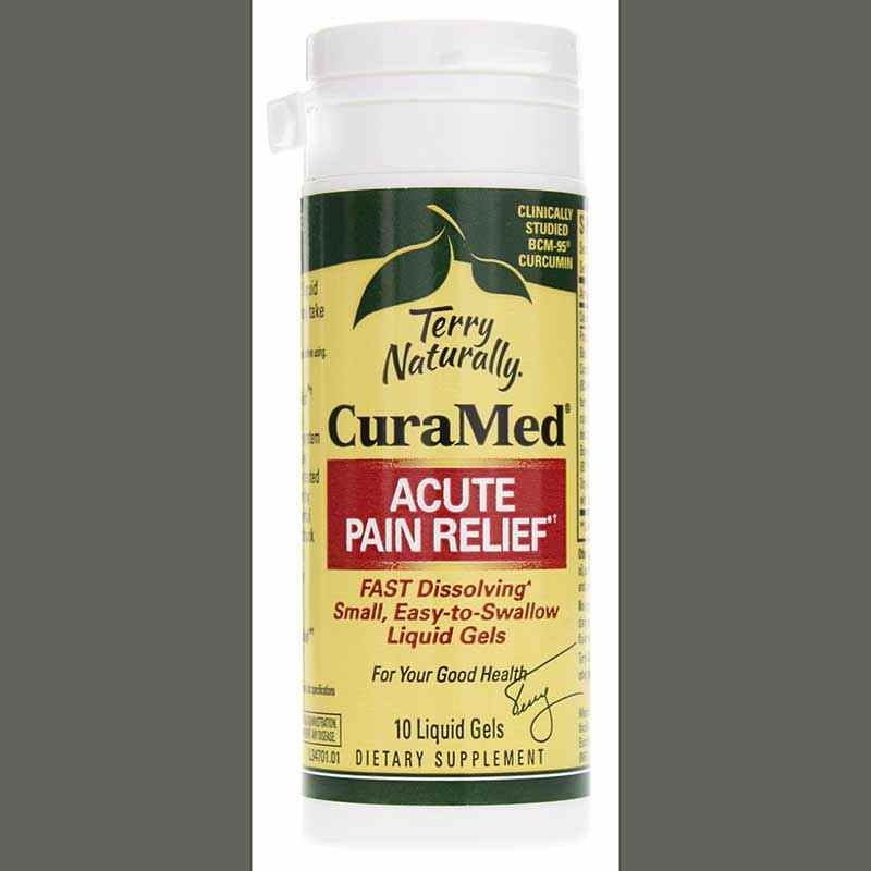 CuraMed Acute Pain Relief, 10 Liquid Softgels, by Terry Naturally