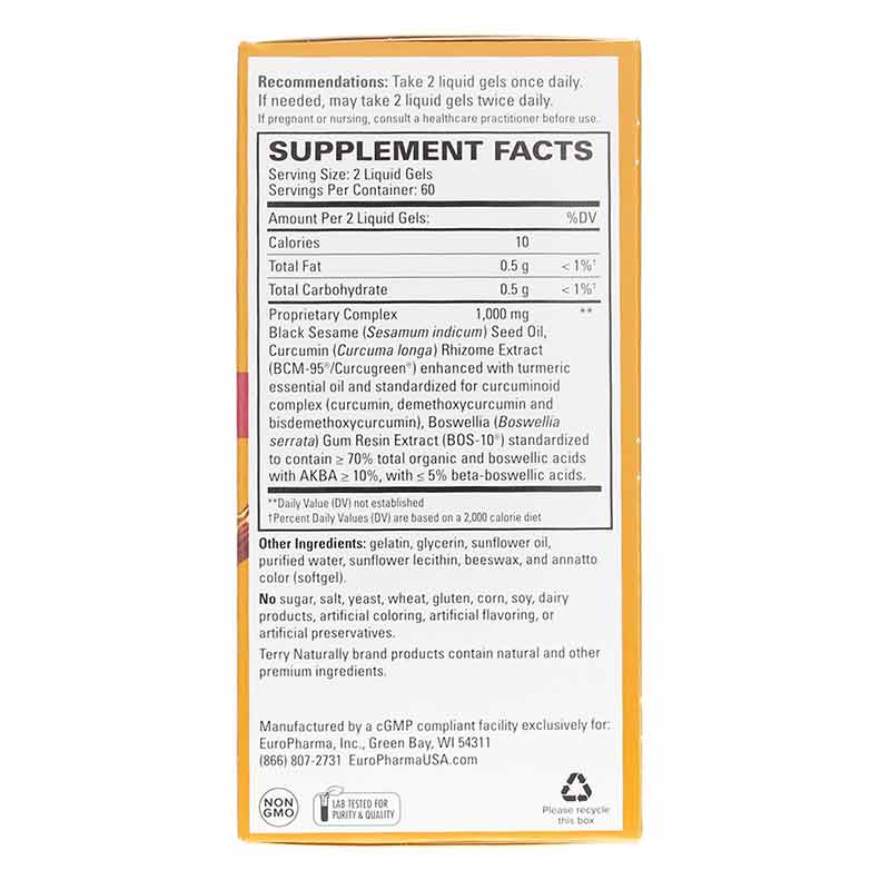 CuraMed Acute Pain Relief, 120 Liquid Softgels, by Terry Naturally, image #2