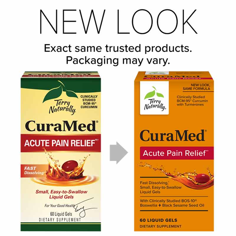 CuraMed Acute Pain Relief, 60 Liquid Softgels, by Terry Naturally, image #2