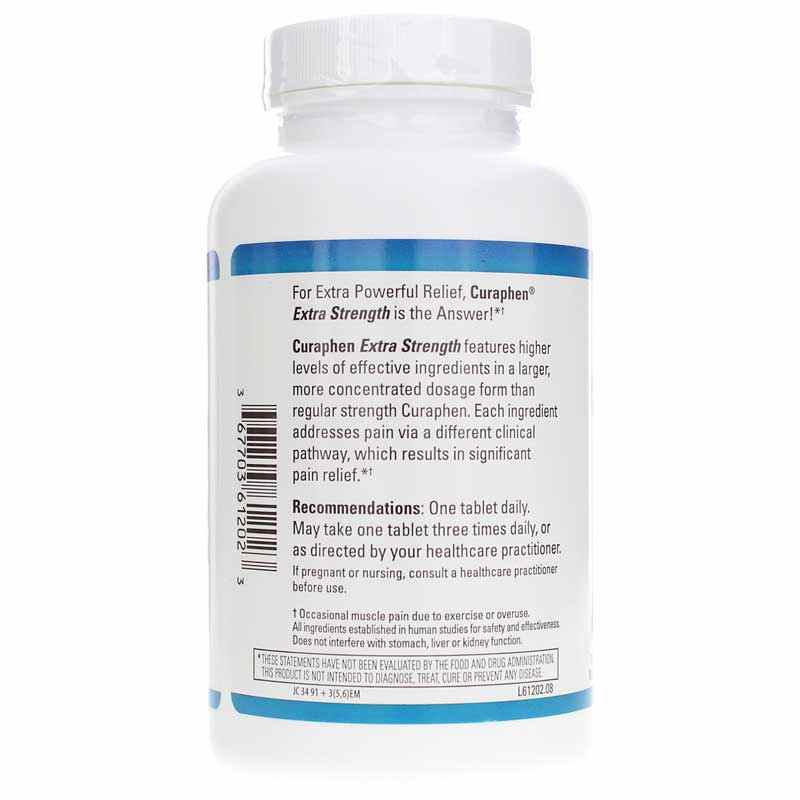 Curaphen Extra Strength, 120 Tablets, by EuroMedica, image #3