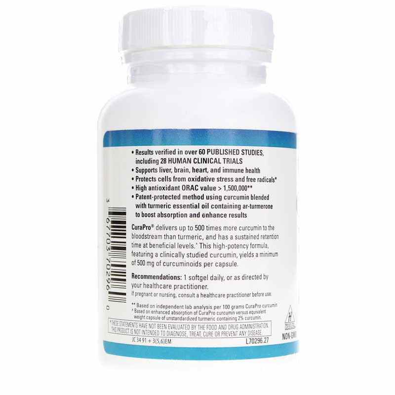CuraPro 750 Mg, 60 Softgels, by EuroMedica, image #3