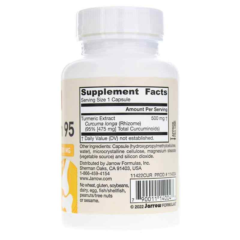 Curcumin 95 500 Mg, 60 Capsules, by Jarrow Formulas, image #2