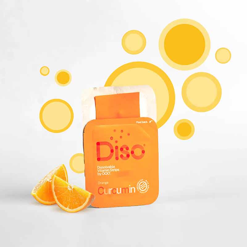 Curcumin, Orange, 30 Strips, by Diso, image #4