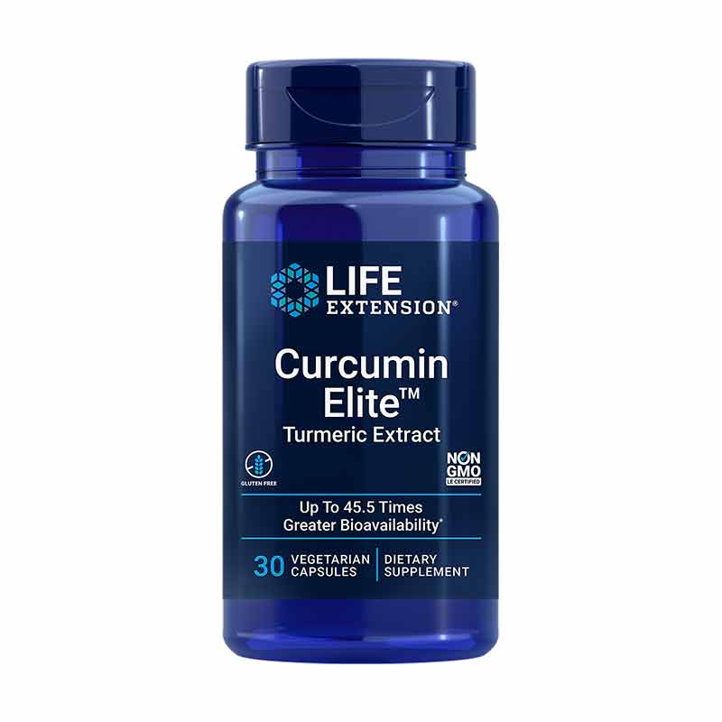 Curcumin Elite Turmeric Extract, 30 Veg Capsules, by Life Extension