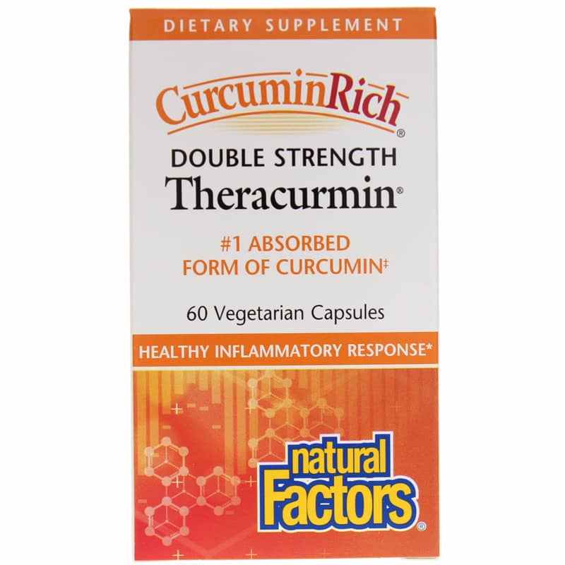 CurcuminRich Double Strength Theracurmin, 60 Veg Capsules, by Natural Factors