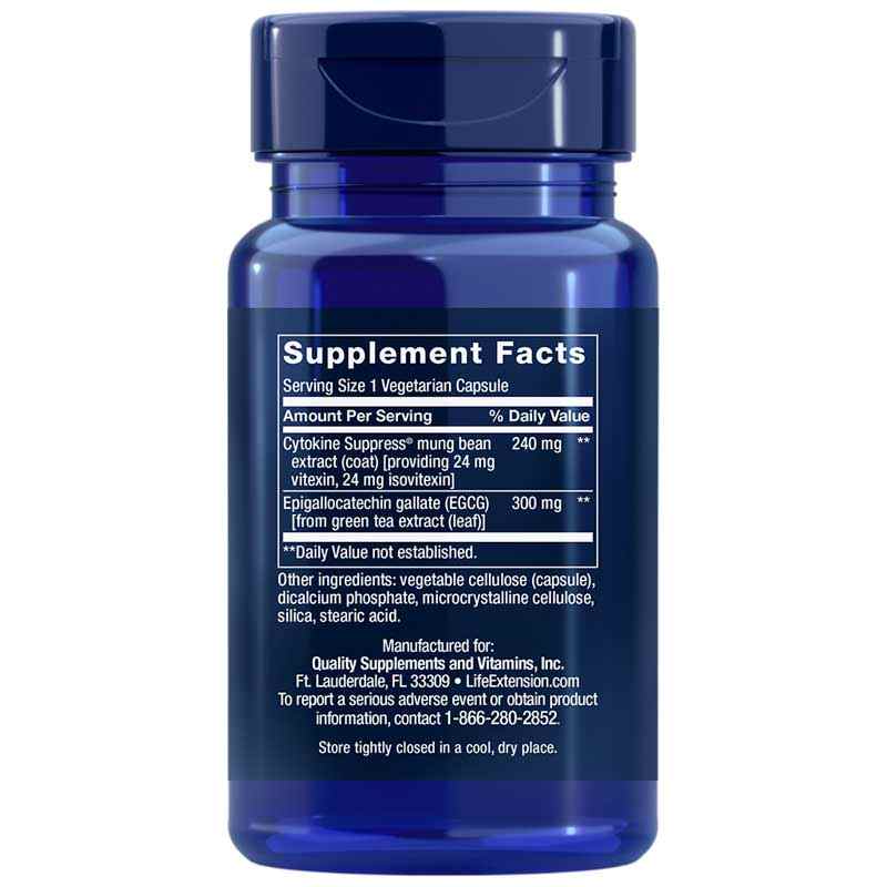 Cytokine Suppress with EGCG, by Life Extension, image #2