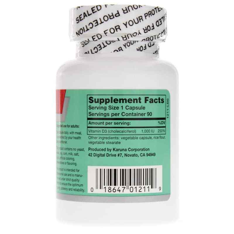 D-1000, Natural Vitamin D3, by Karuna, image #3