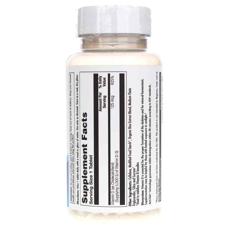 D-3 125 Mcg (5000 IU), by Kal, image #3