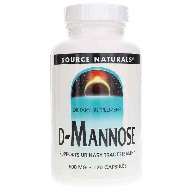 D-Mannose 500 Mg, 120 Capsules, by Source Naturals