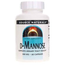 D-Mannose 500 Mg, 60 Capsules, by Source Naturals