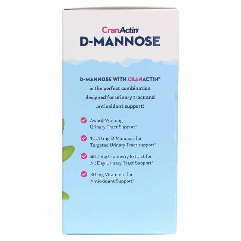 D-Mannose with CranActin, 120 Veg Capsules, by Solaray, image #2