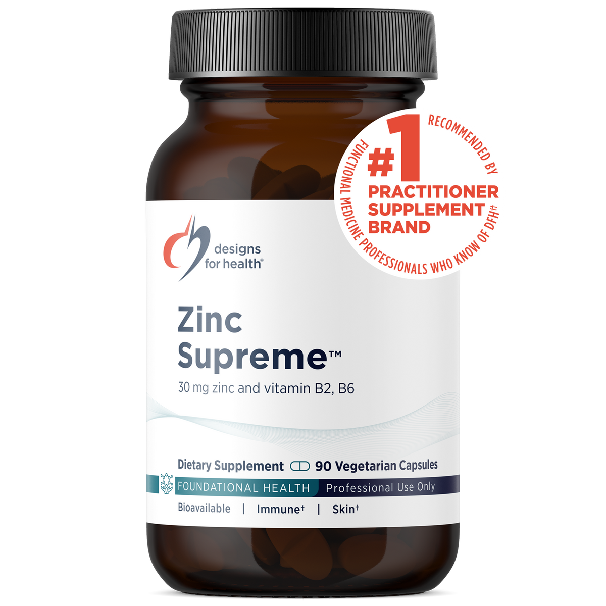 Zinc Supreme, 90 Veg Capsules, by Designs For Health
